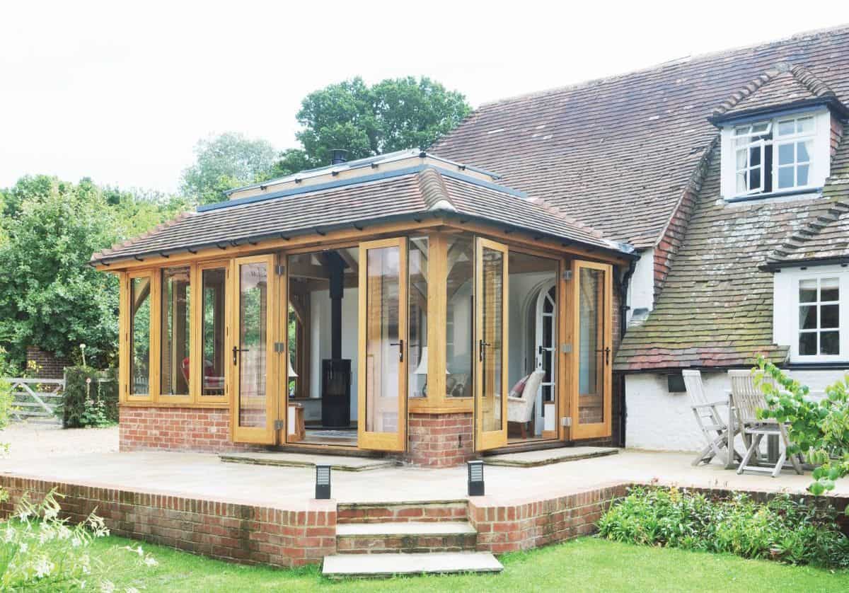 oak orangery tiled roof