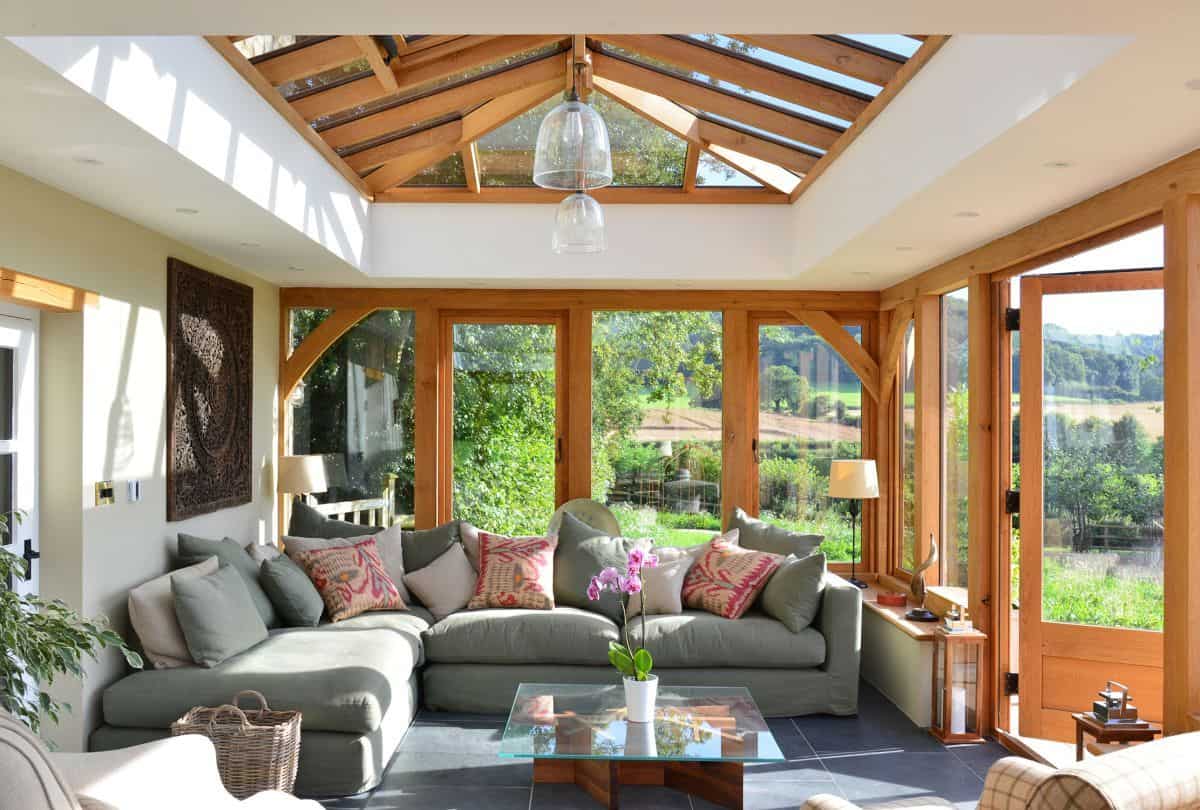 oak orangery interior