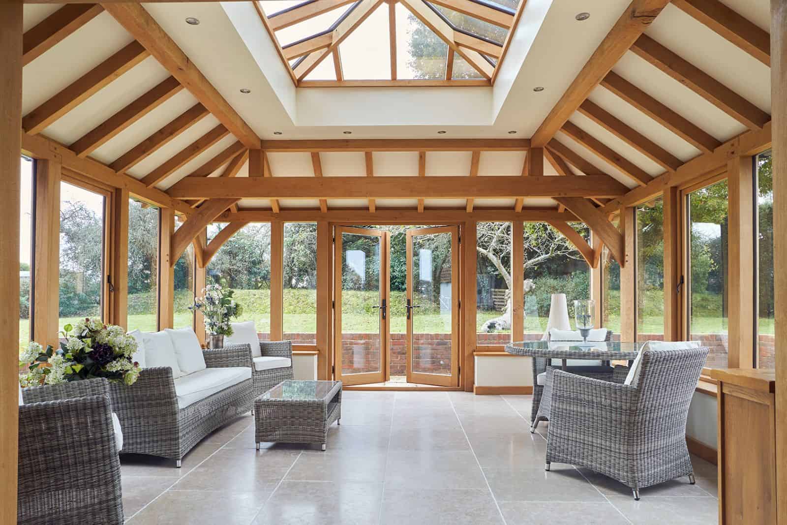 oak orangery interior