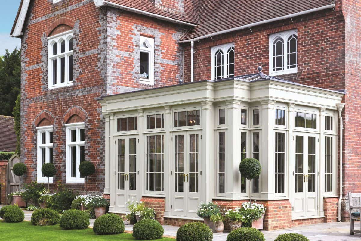 bespoke painted orangery