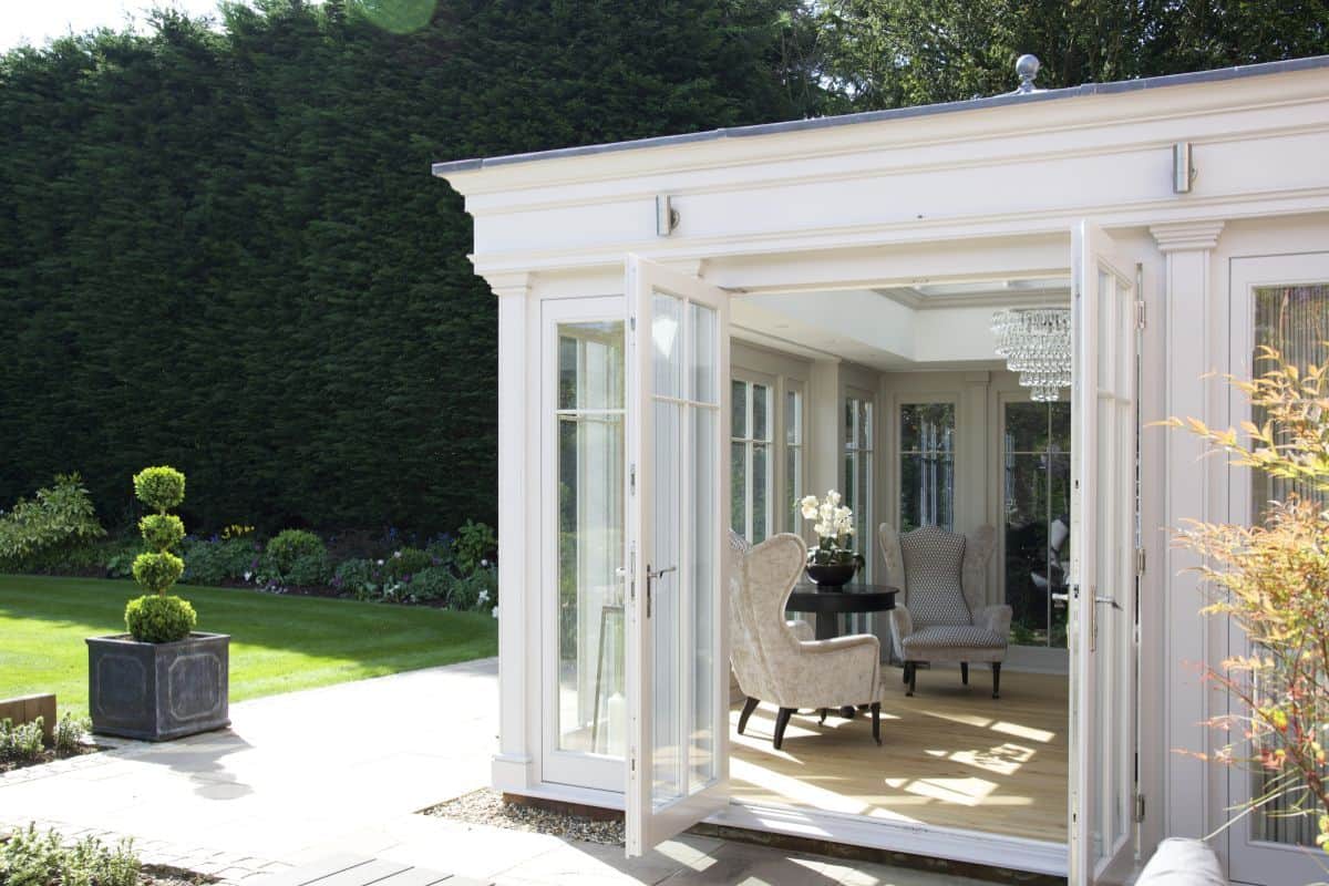 bespoke orangery with french doors