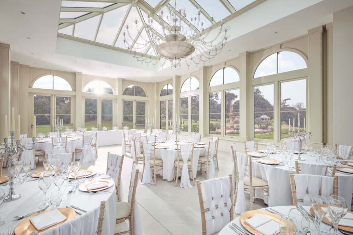 bespoke wedding orangery for Clevedon Hall