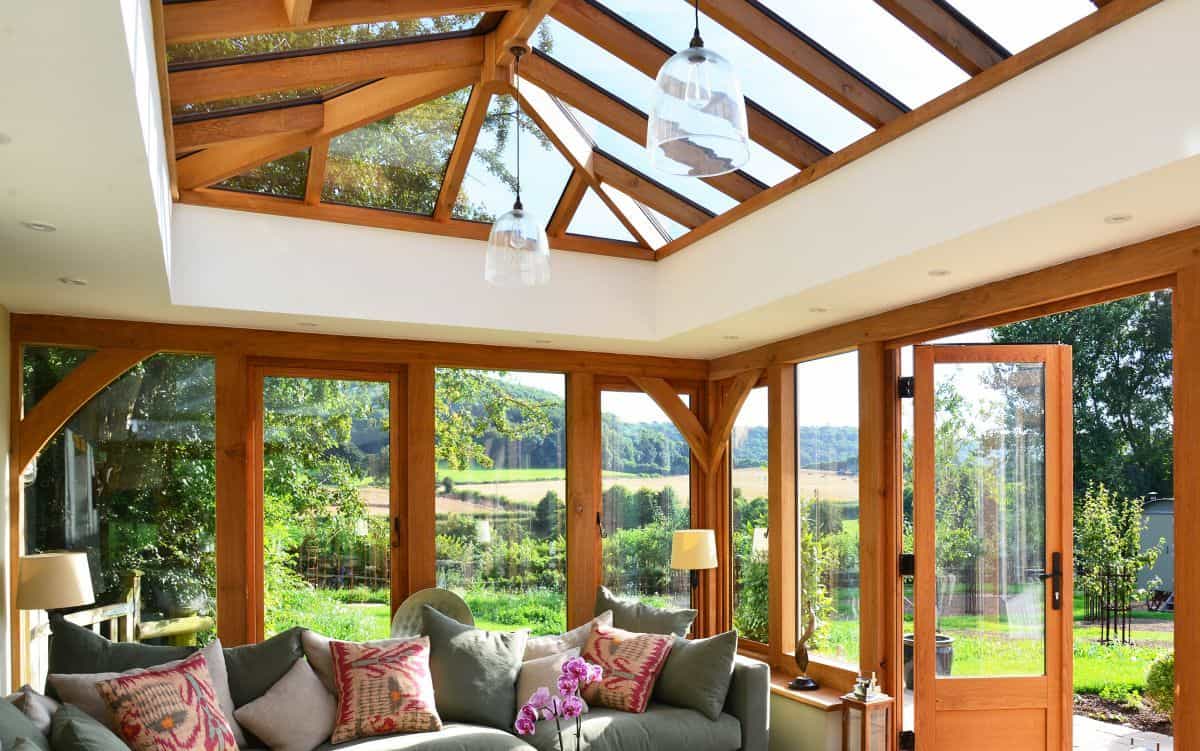 quality oak framed orangery