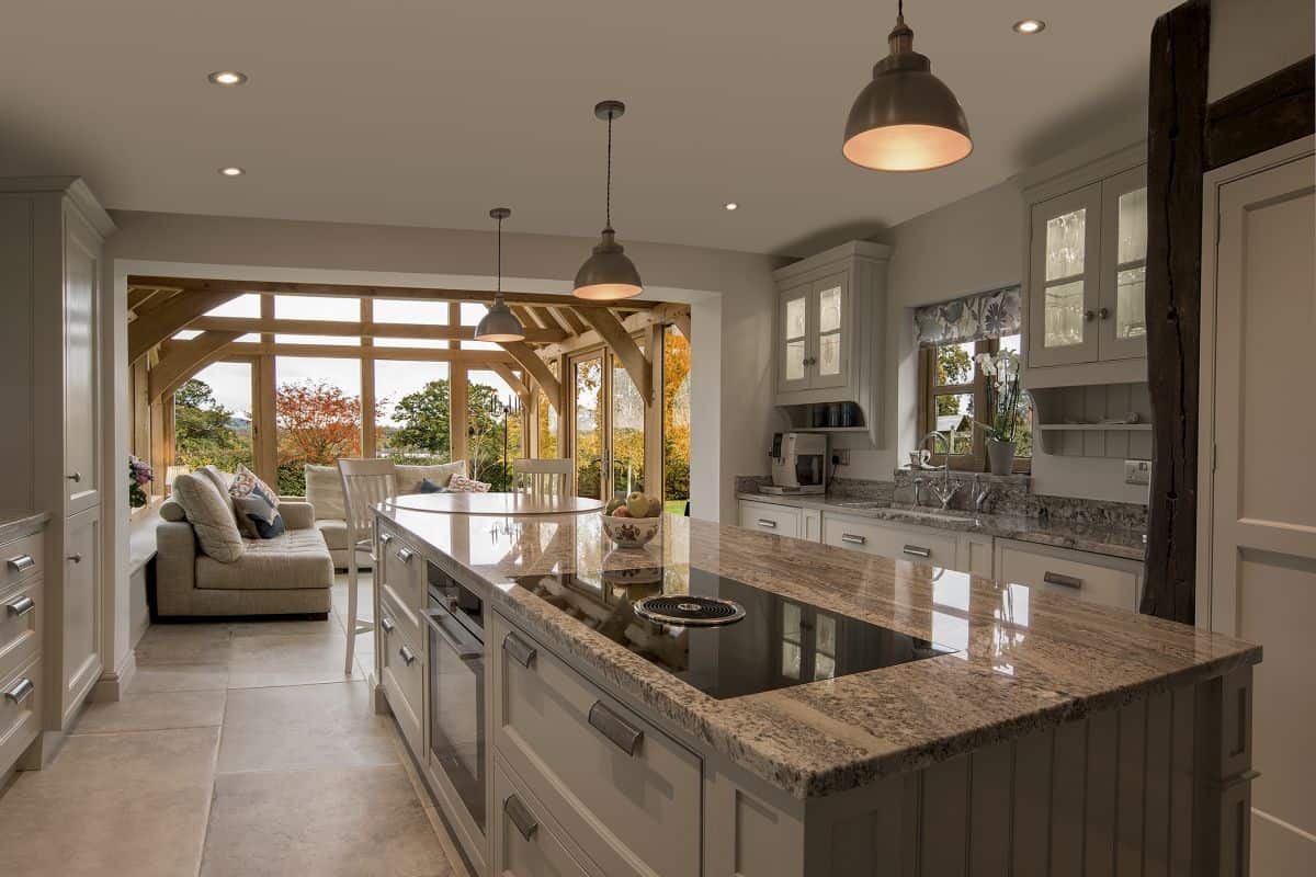 solid oak kitchen extension