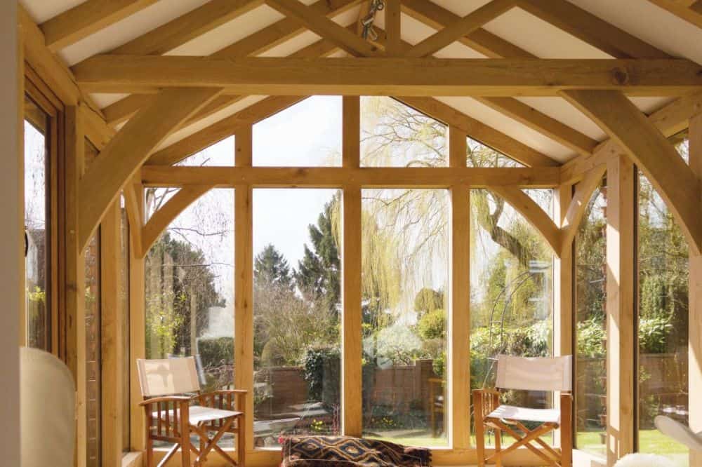 oak framed orangery roof trusses