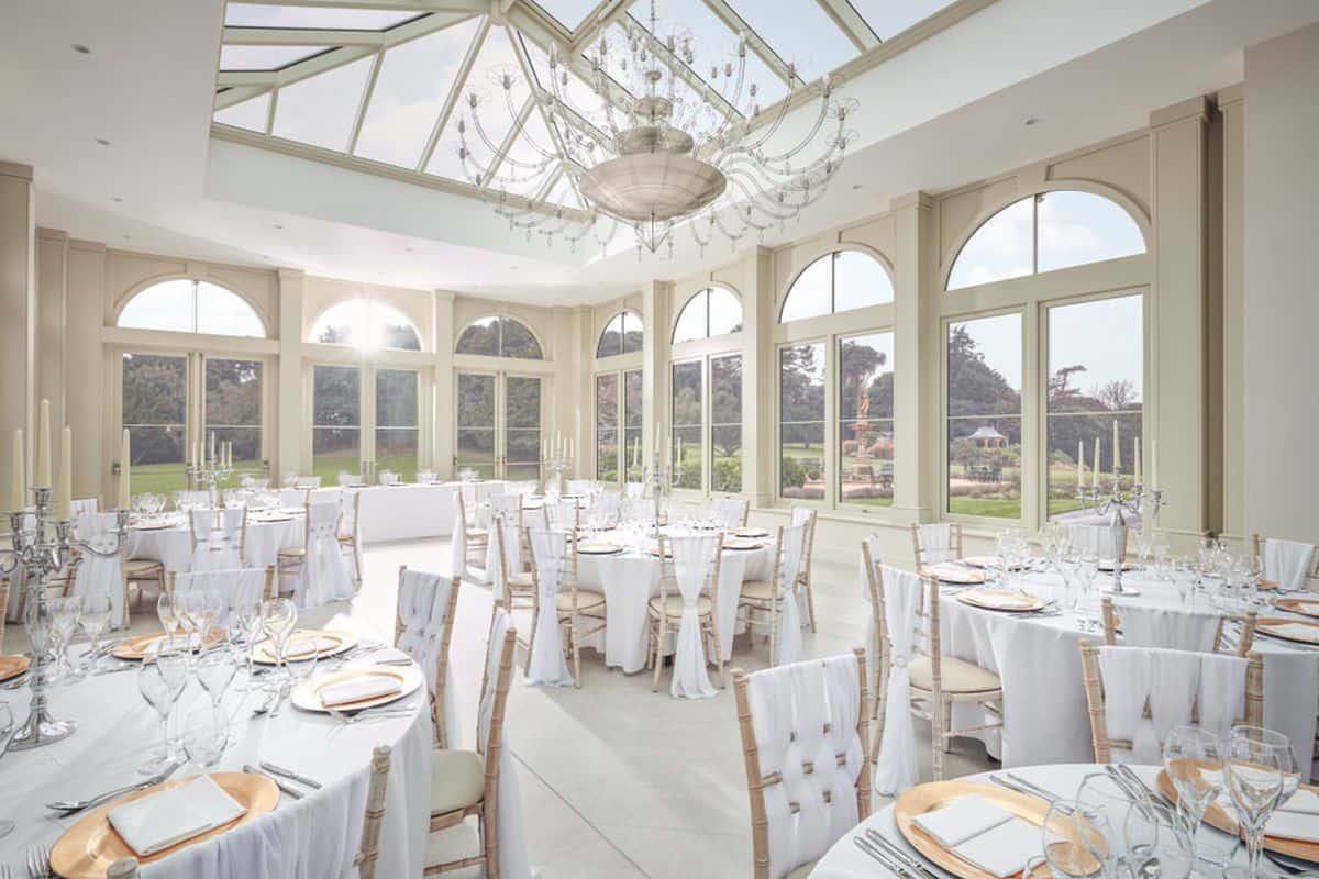 luxury orangery wedding venue