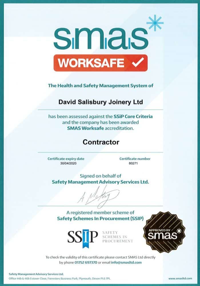 smas H&S certificate