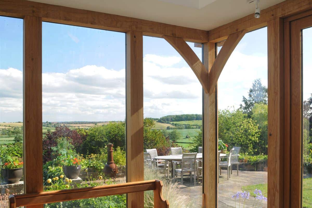 oak orangery interior view