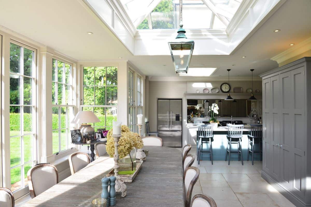 typical kitchen extension design