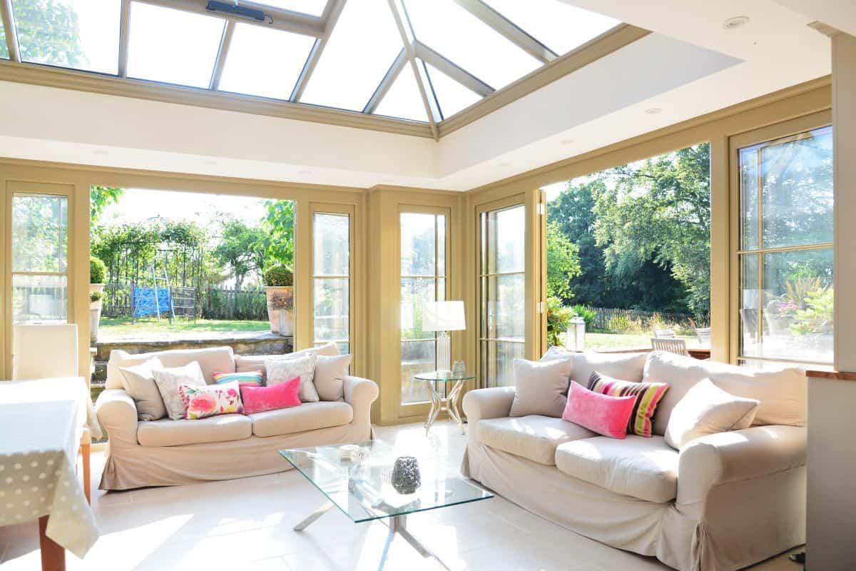 orangery with french doors