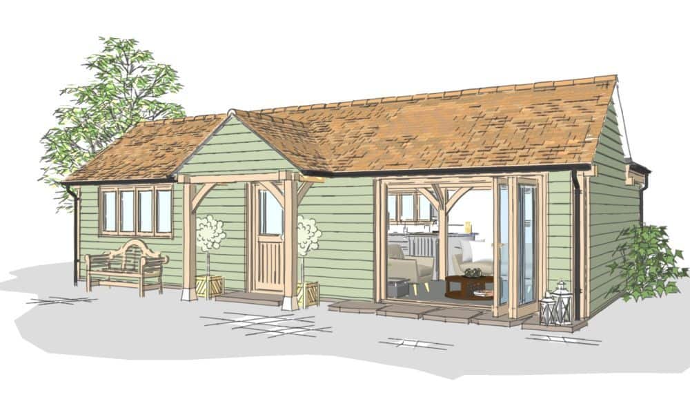 oak framed annexe design