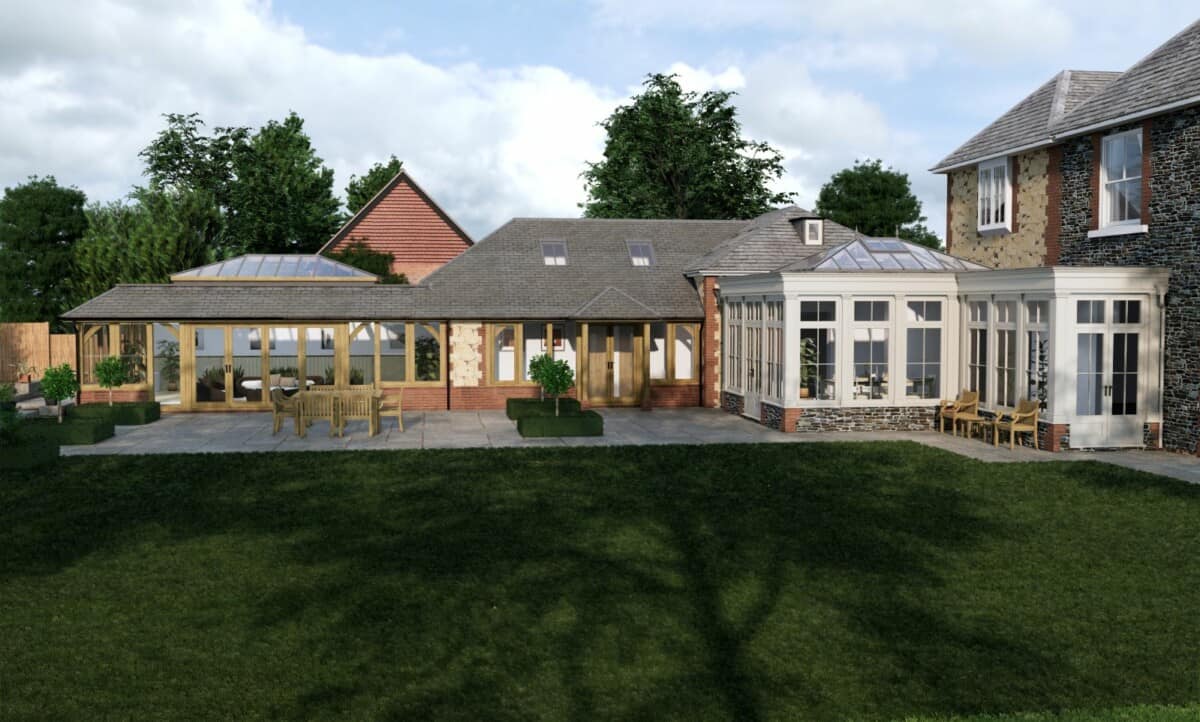 orangery exterior 3d render