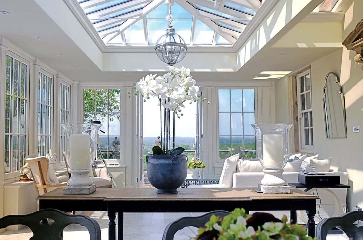 bespoke orangery interior details