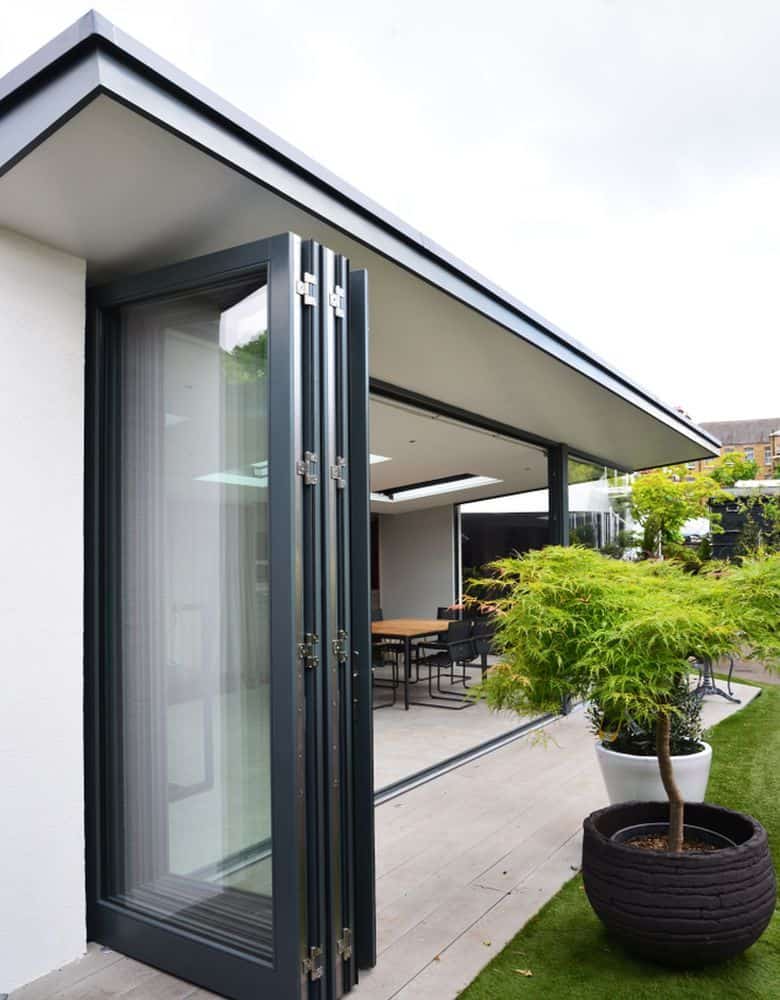 garden room with bi-fold doors