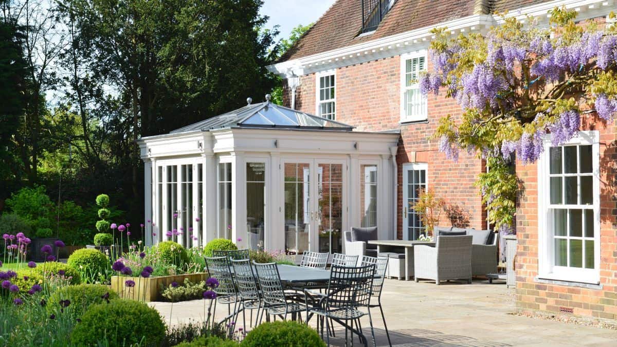 bespoke painted orangery