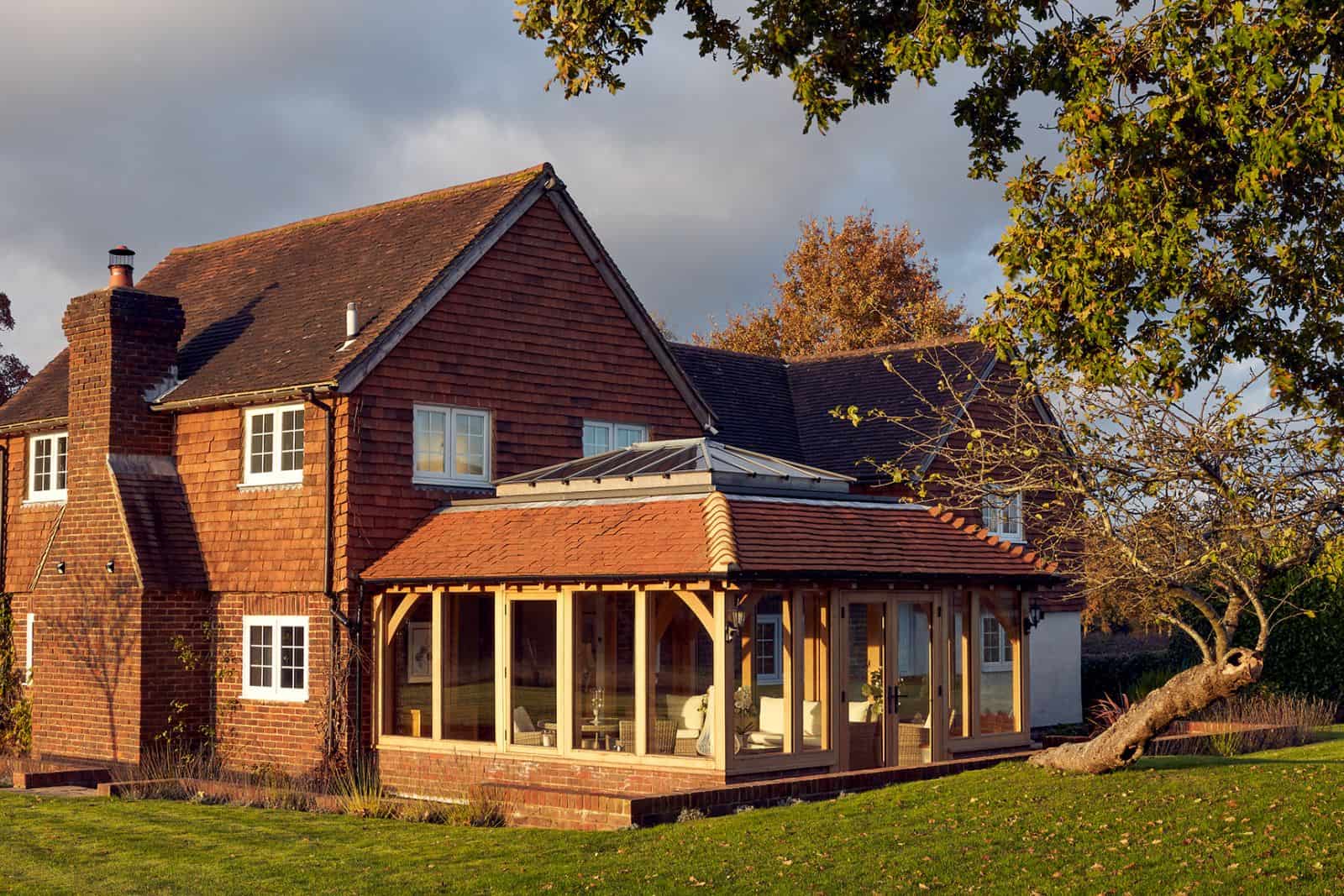 oak orangery mansard roof design