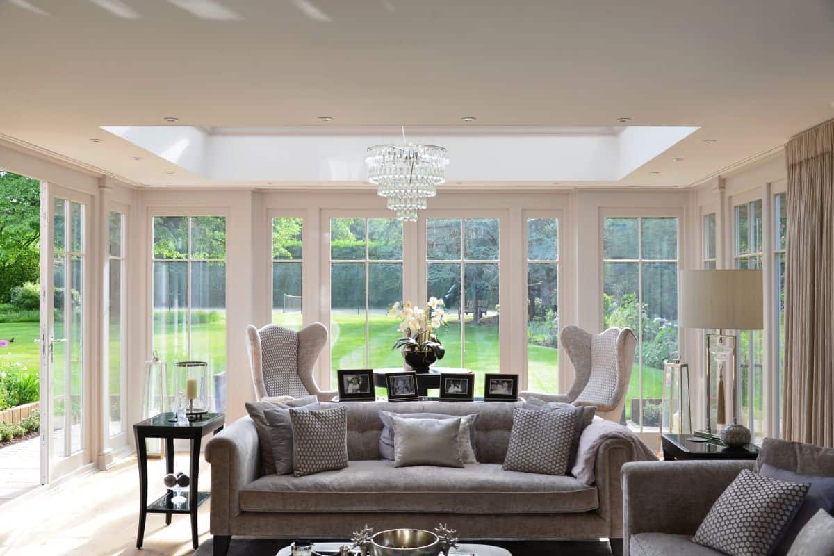 bespoke orangery living room