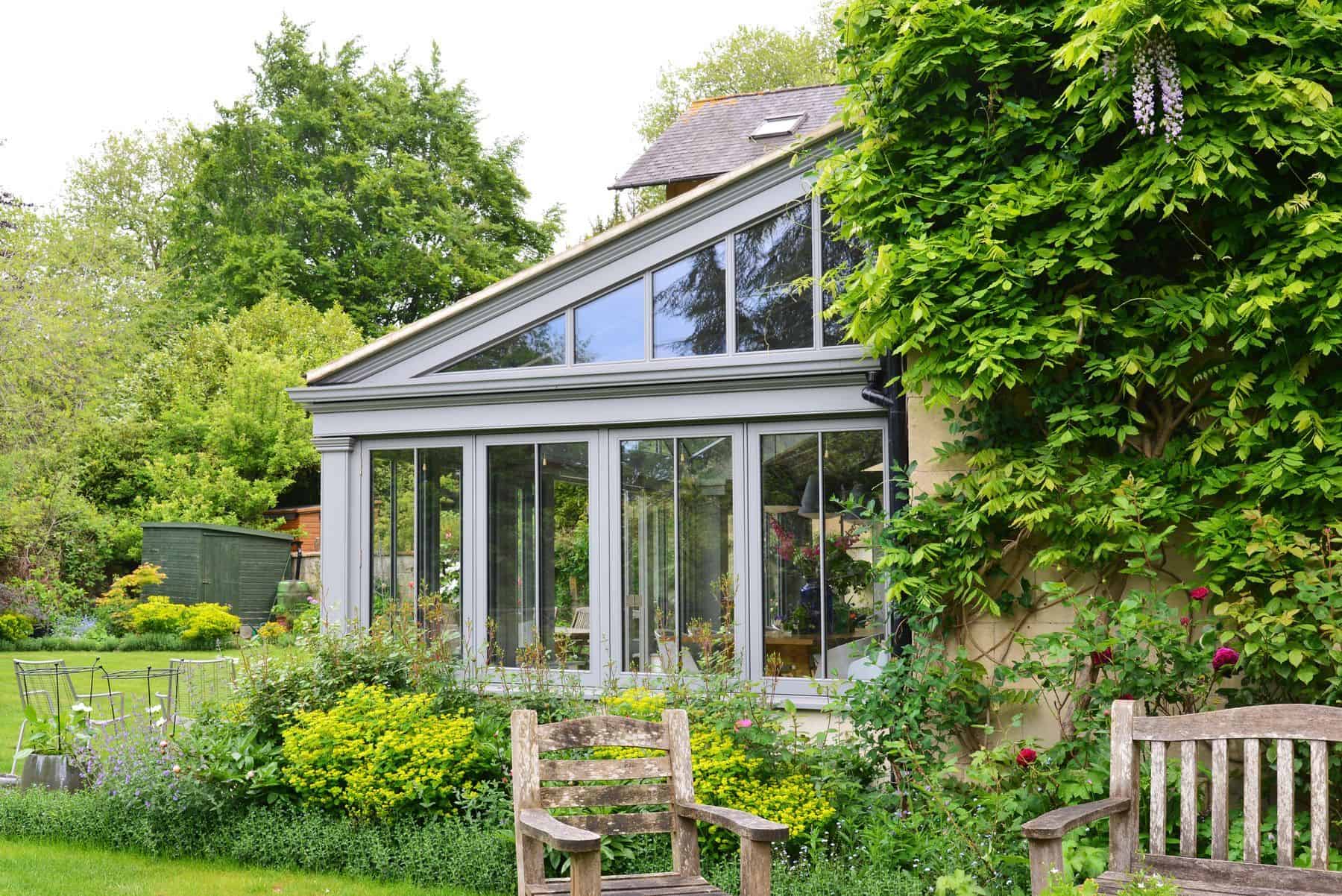 painted timber garden room