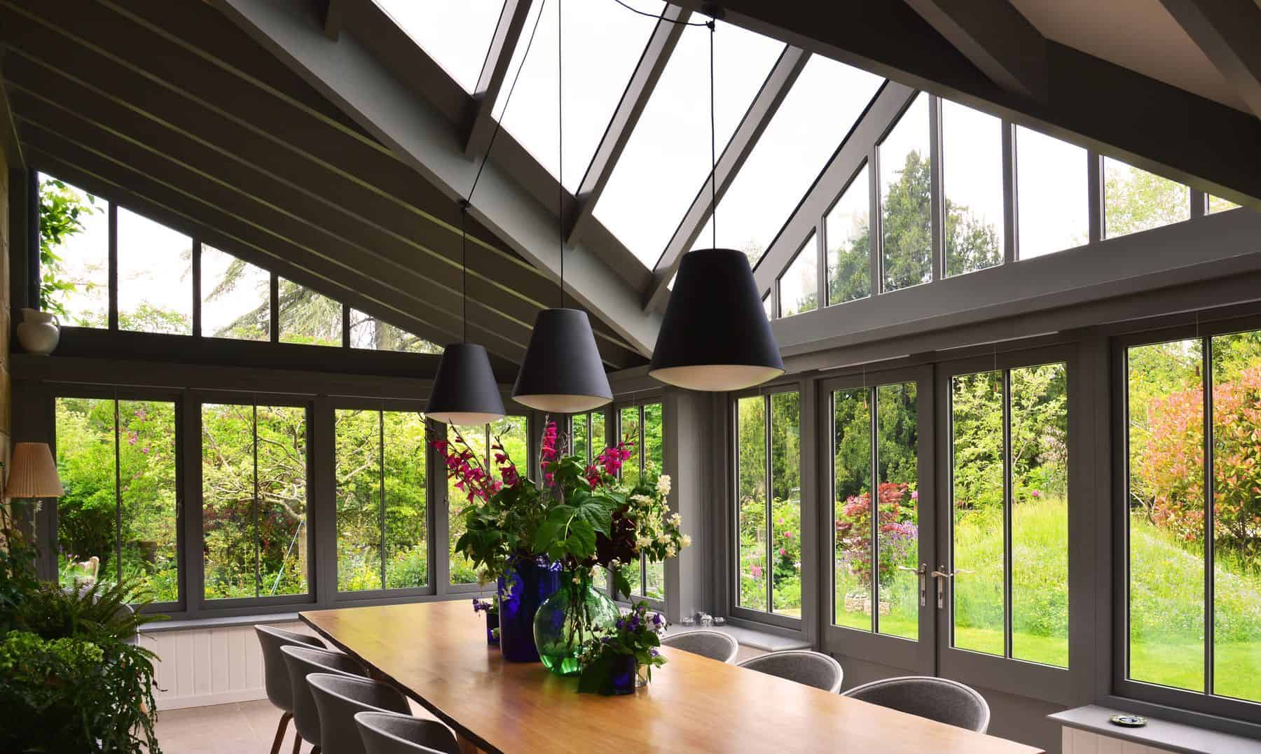 timber garden room interior