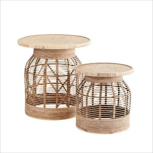 Rattan Side Tables from Graham & Green