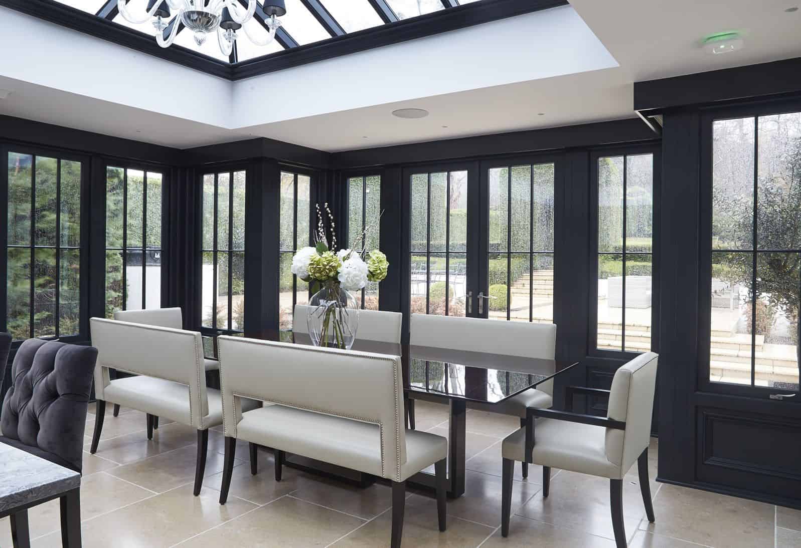 open plan orangery kitchen extension