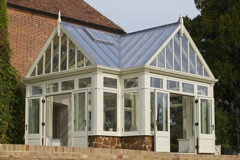 bespoke conservatory twin gable roof