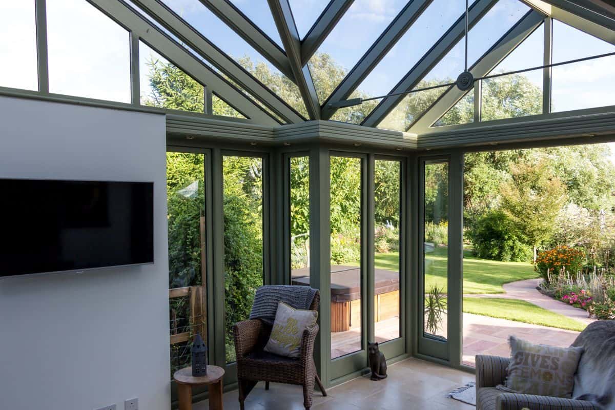 conservatory light-filled interior