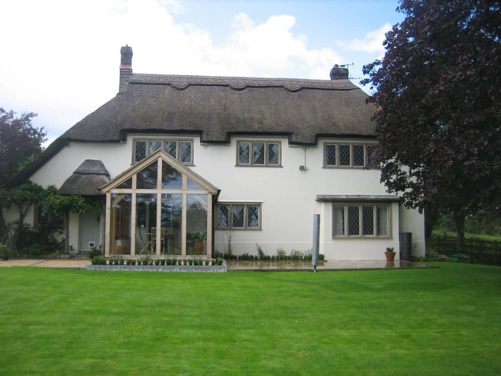 rustic oak framed garden room