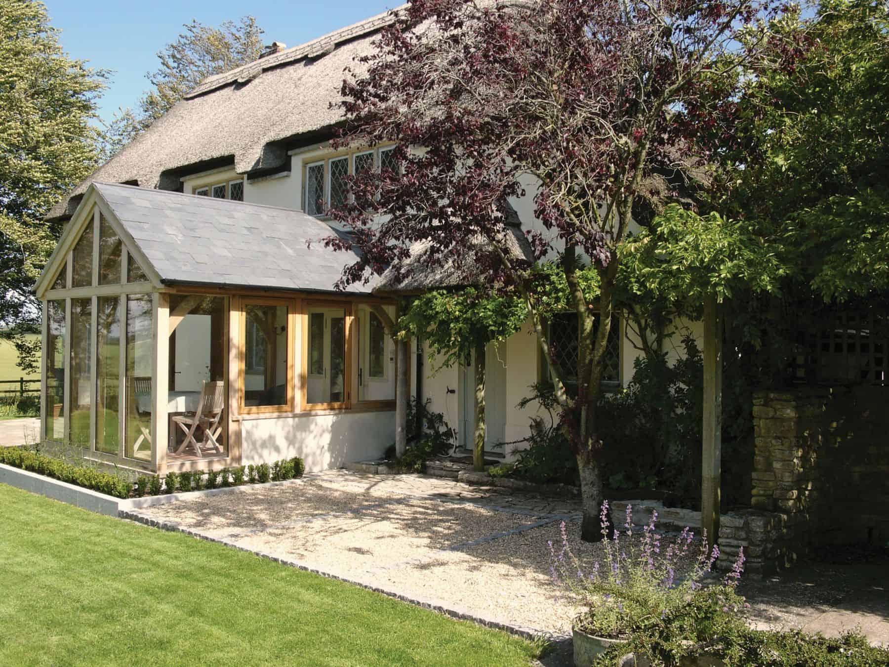 rustic oak garden room