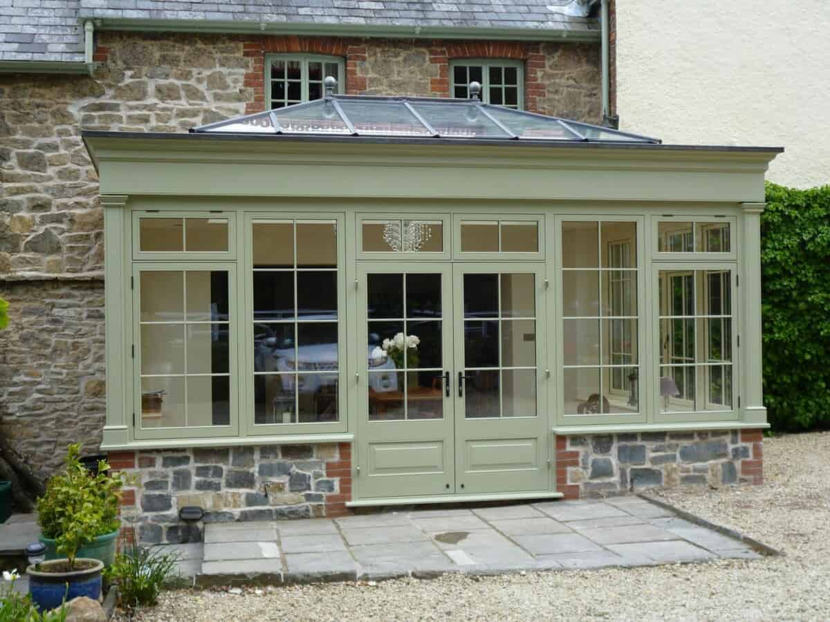 painted wooden orangery