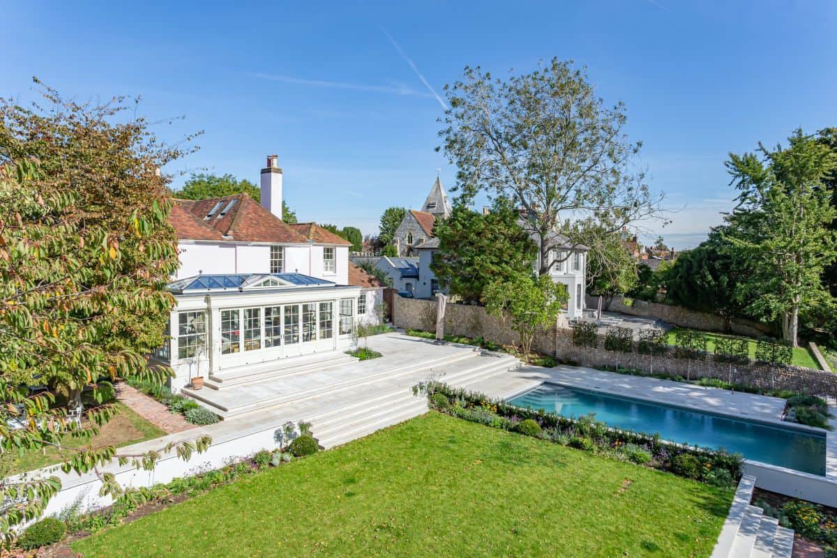 orangery with pool views