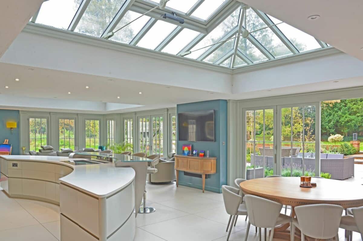 open plan orangery design