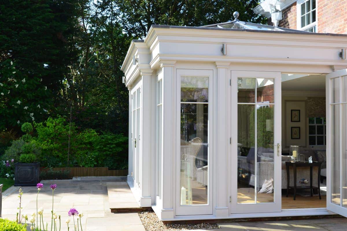 luxury wooden orangery design