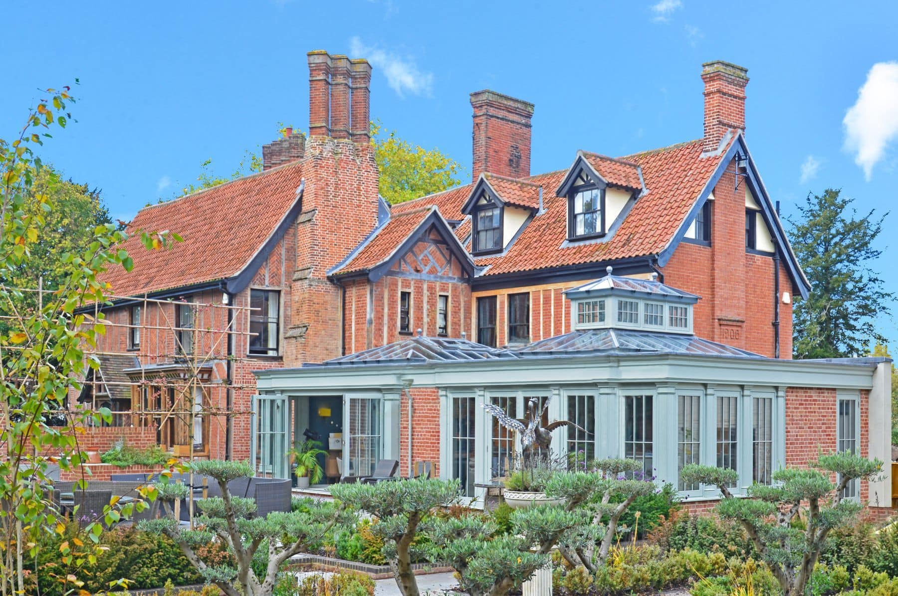 luxury wooden orangery