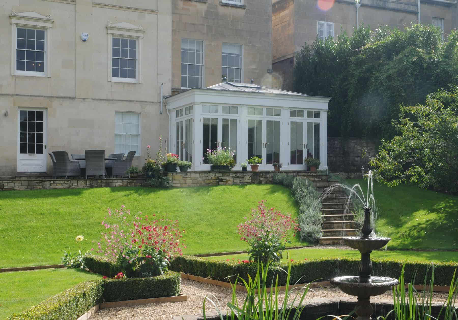 painted timber orangery