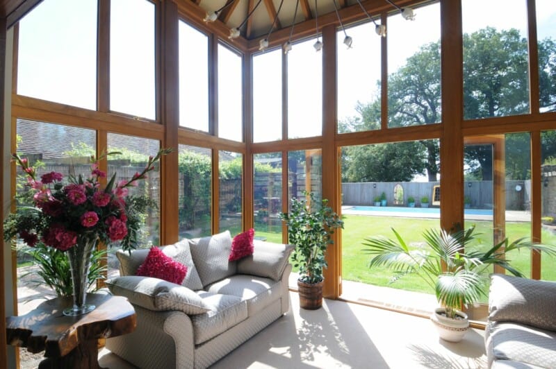 double storey oak garden room