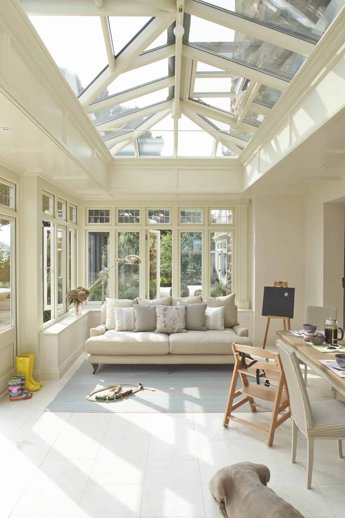 bespoke orangery living room