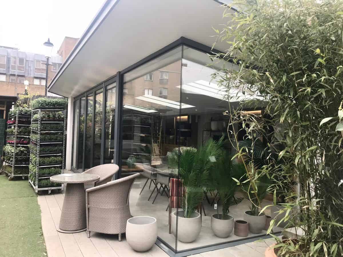 chelsea showroom exterior garden room