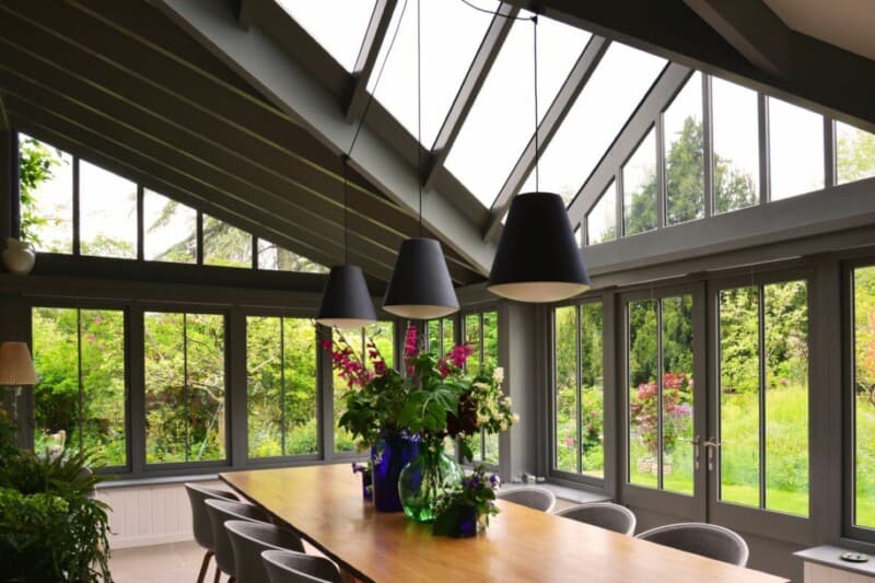 10 Orangery Dining Room Designs by David Salisbury