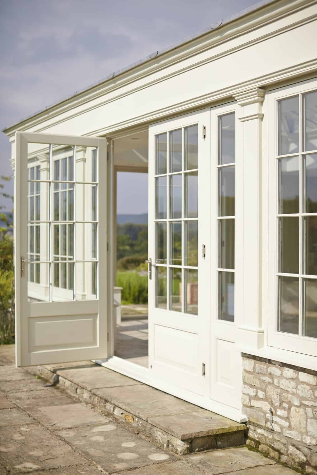 orangery with french doors