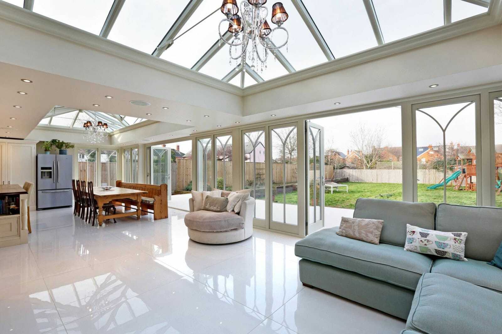 Open Plan Orangery Kitchen Extension in Berkshire - David Salisbury