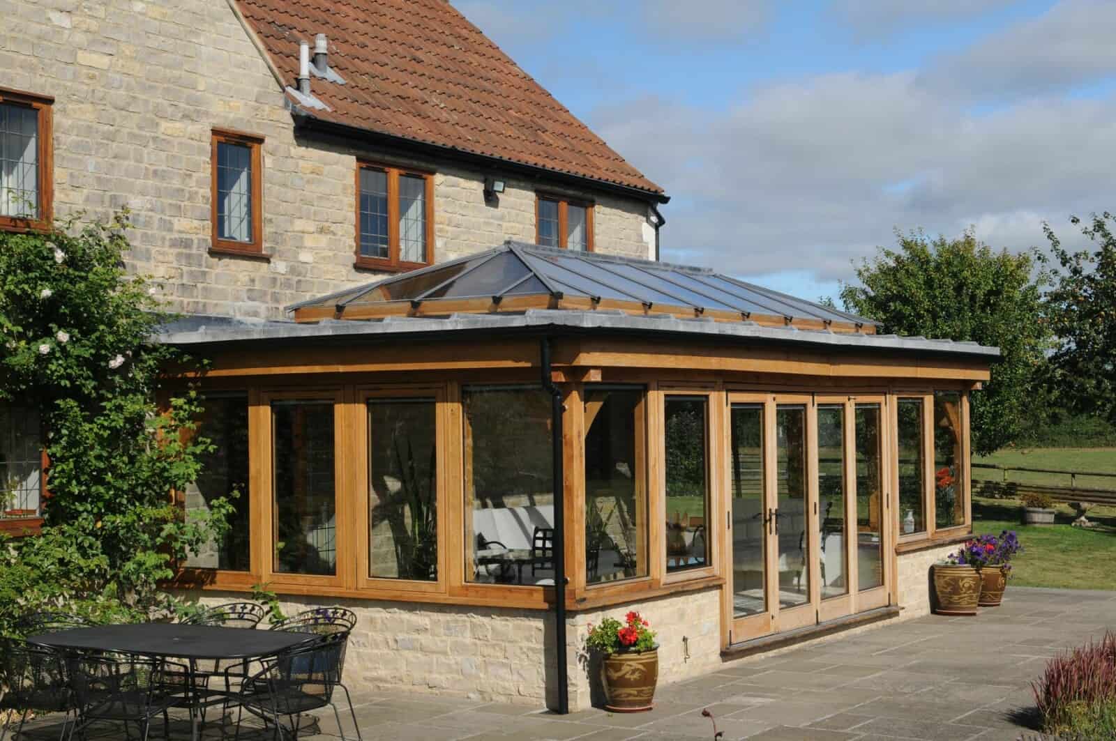 oak framed extension