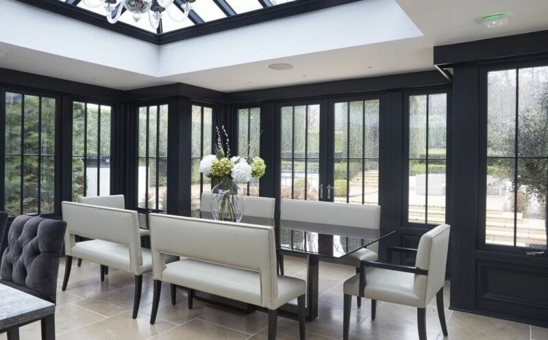 10 Orangery Dining Room Designs by David Salisbury
