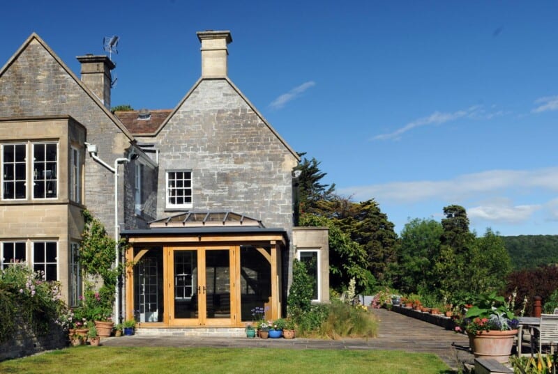 oak orangery with lantern roof