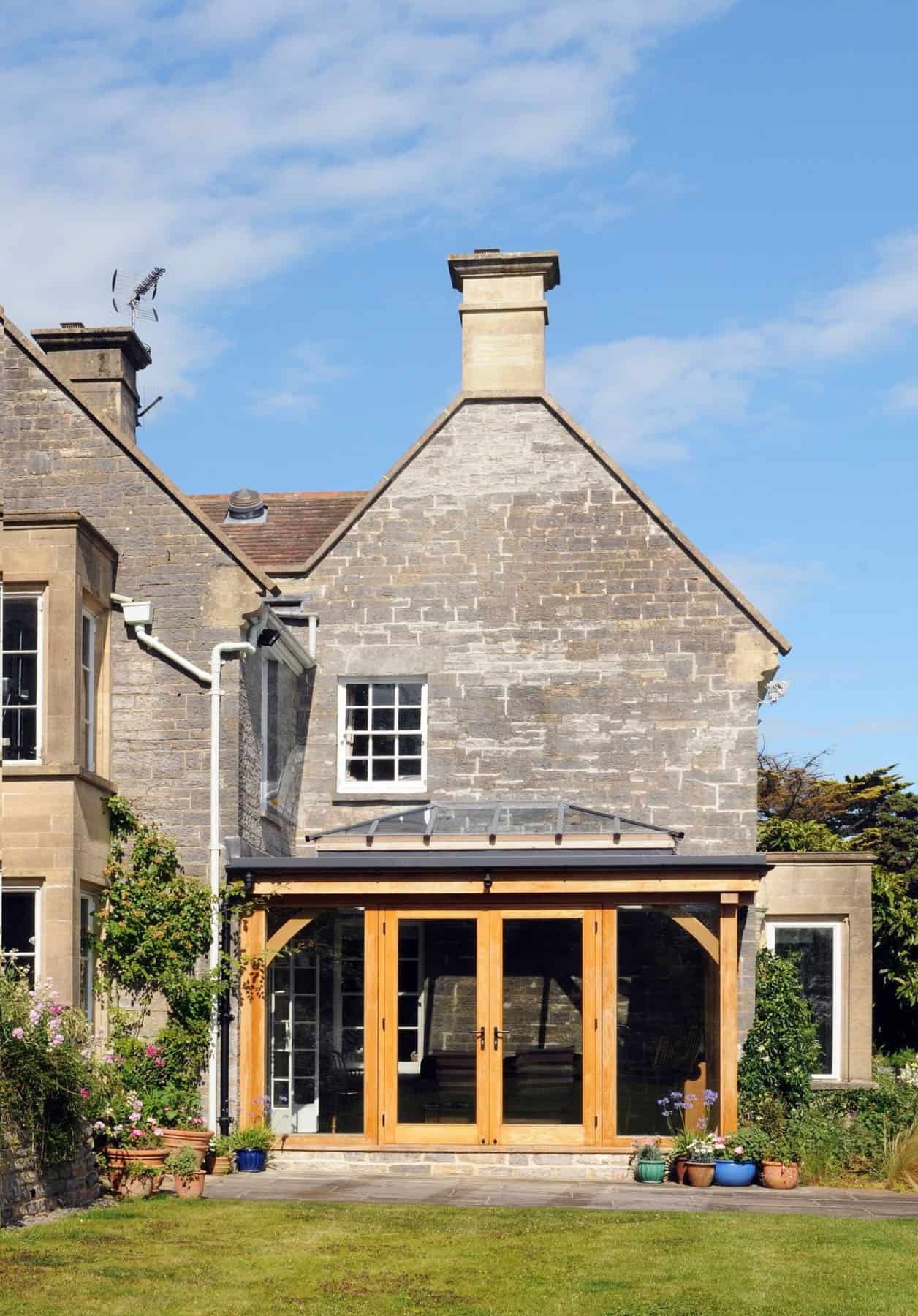 oak orangery with lantern roof