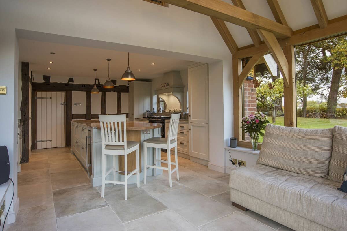 oak garden room kitchen extension