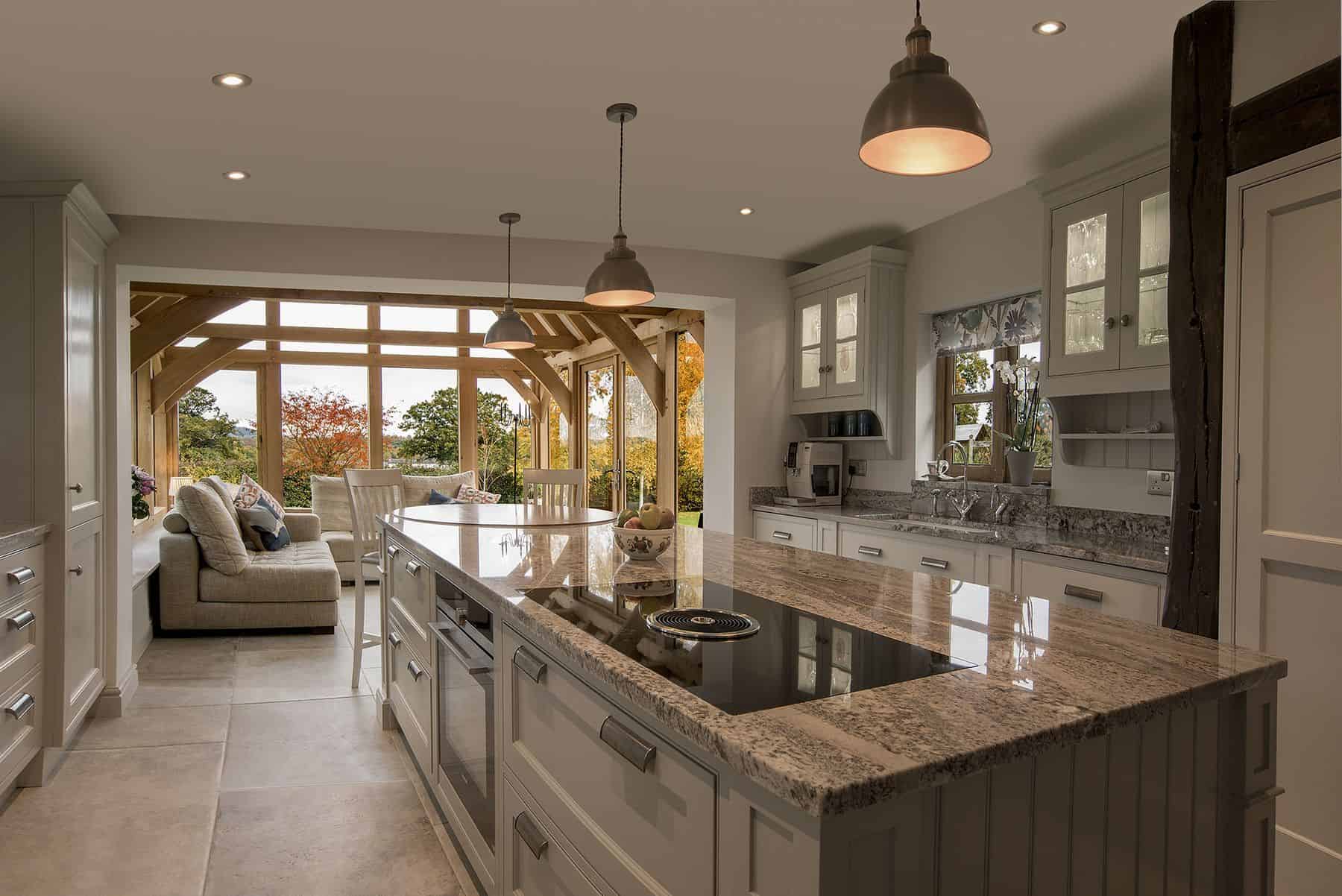 oak framed kitchen extension