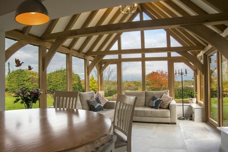 rustic oak framed extension