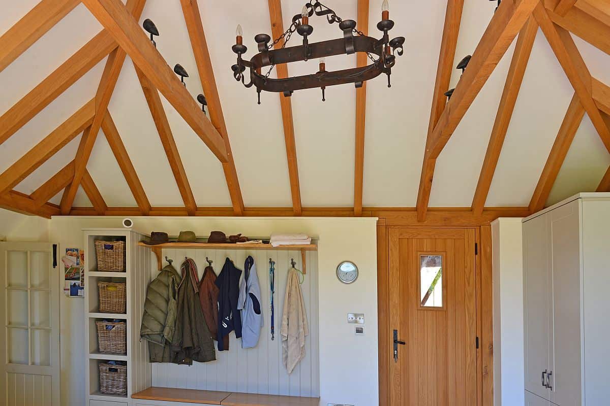 oak framed utility room