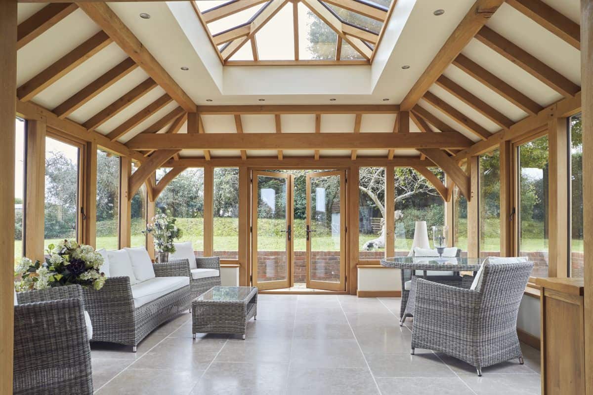 oak orangery interior